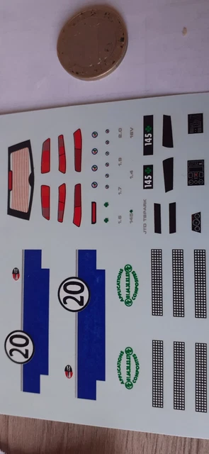 Décalcomanies Roues OZ Racing Pour Modèles 1/43 (Lancia, Alfa, Etc.) - Occasion - Rouge