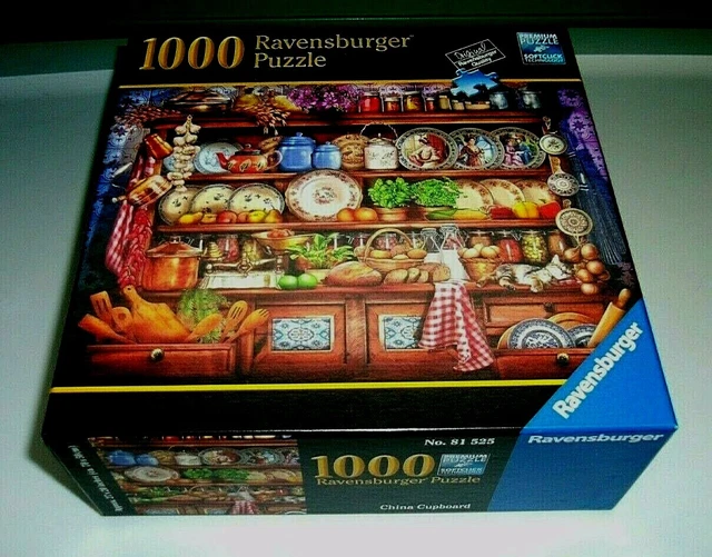 RAVENSBURGER PUZZLE LABELED "China Cupboard" 2017 1000 Piece Puzzle No