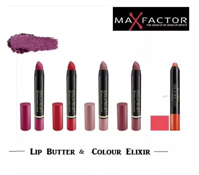 Max Factor Colour Elixir & Matte Lip Butter Creamy Lipstick-Choose Shade