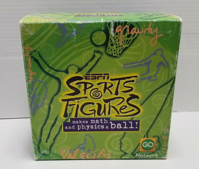 ESPN SPORTS FIGURES Makes Math and Physics a Ball! (VHS) 7 Video Set