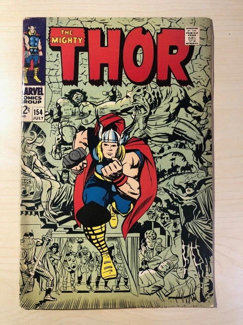 Mighty Thor #154 - July 1968 - Marvel Comics Book - 1st Mangog Appearance