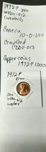 1972 P Lincoln Cent DDO WDDO-012 Wexlers Doublediedotcom C009