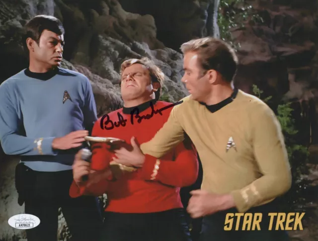 ROBERT "BOB" BRALVER Signed STAR TREK 8x10 Photo Authentic Autograph JSA COA