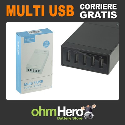 gfjfghfjfh Caricatore Universale da 6GB di Forma cilindrica Universale Caricabatterie da Viaggio per Caricabatterie da Parete a Parete USB Multi-Porte USB 
