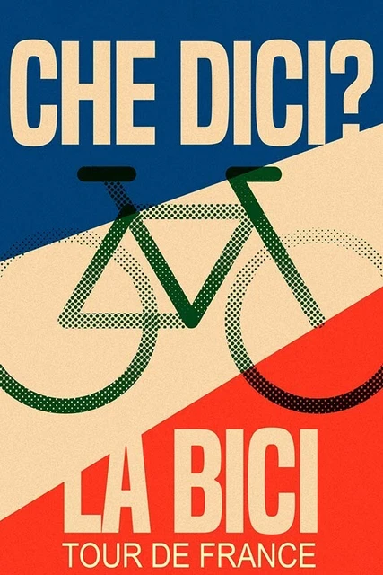 Poster Vintage Cyclisme – Affiche Publicitaire Italie, Vélo, Neuf