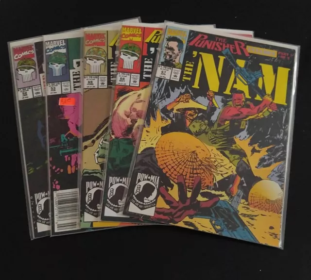 PUNISHER INVADES THE NAM Lot OF 5 THE 'NAM #52,53,67,68,69