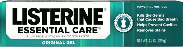 Listerine Essential Care Toothpaste Gel 4.20 oz (Pack of 12)