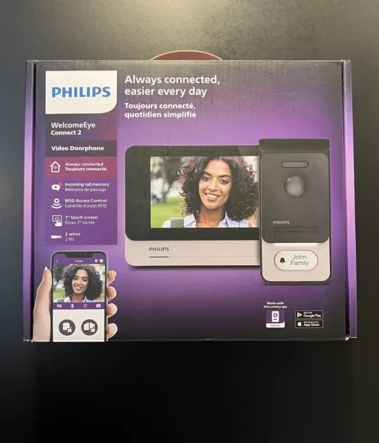 Philips Welcome Eye Connect 2. Videoportero Wifi. Garantía. Nuevo. Envío 24H.