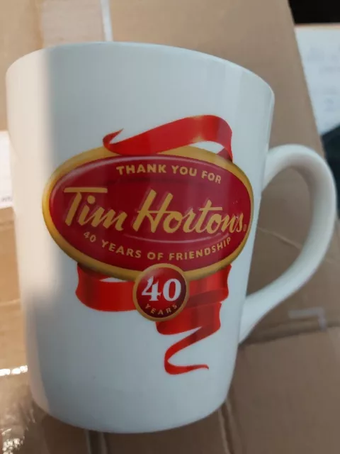 Tim Hortons 40th Anniversary Mug 2004 Limited Edition Coffee Cup Bilingual Used