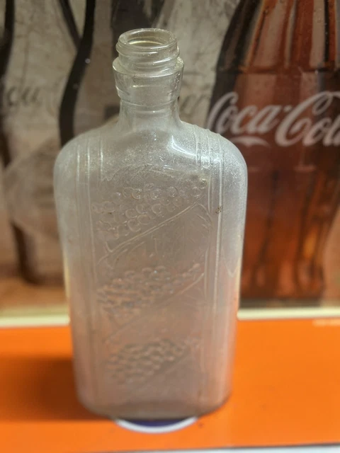 1930s Newark Embossed Vintage WINE BOTTLE!
