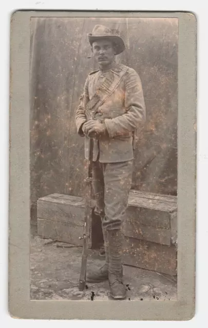CDV soldier Imperial Yeomanry ? Mounted Infantry ? Boer War Khaki drill