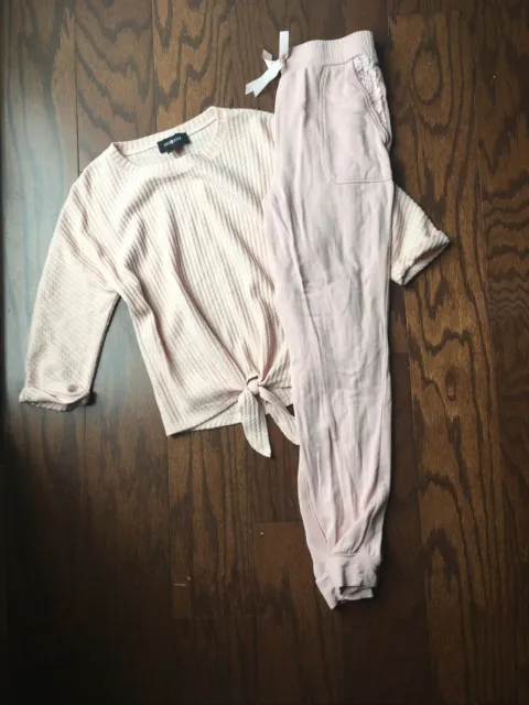 Girls Size 10/12 Amy Byer Top And Jogger Pant Set