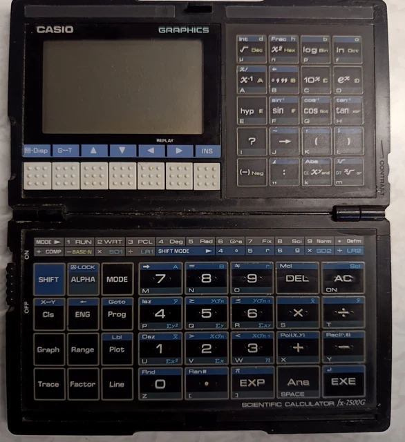 Lot De 3 Calculatrices Scientifiques Casio Vintage 1977 - Fx-105, Fx-110, Fx-120