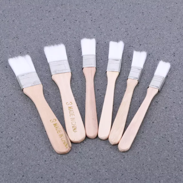 6Pc Nylon Paint Brushes for Adhesives & -LX