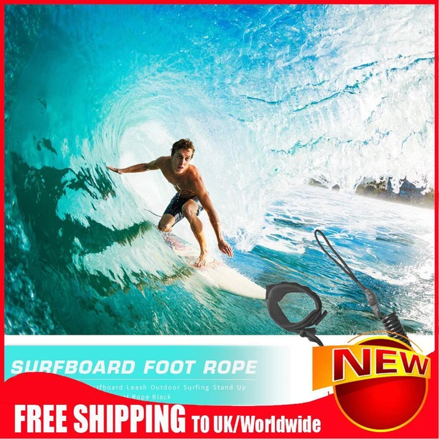 Bobina in neoprene TPU tavola da surf guinzaglio esterno surf stand up tavola piede corda nero