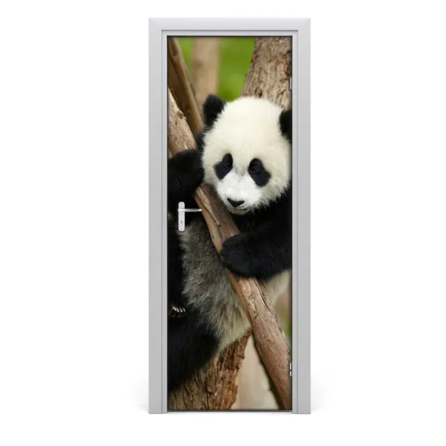 Pegatinas Para Puertas de Autoadhesivo Murales  75x205 cm Panda en un árbol