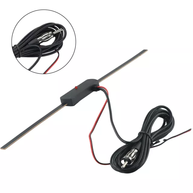 Noir Amplificateur d'antenne Remplacement Auto Pare-brise Voiture Radio Signal