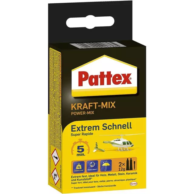 Pattex Kraft-Mix Extrem Schnell, extrem schnell härtender 2 Komponenten Kleber
