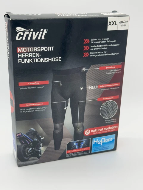 Motorsport Herren-Funktionshose Gr.XXL Schwarz/Grau