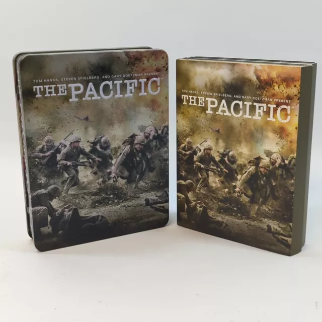 The Pacific Complete TV Series War Drama Metal Tin DVD Box Set 2010 Jon Seda HBO