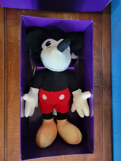 Disney Mickey Mouse Stuffed Plush 75 Years of Love and Laughter NOS in box