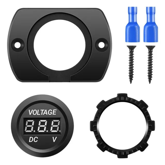 12V-24V Wasserdichte Auto Motorrad LED Digitalanzeige Voltmeter Spannungsme3725