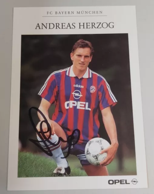 Andreas Herzog - Fc Bayern München - Autogrammkarte Original Signiert