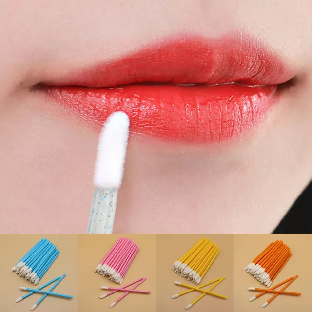 Herramienta de maquillaje 50 piezas cepillos de labios aplicador lápiz labial salón desechable