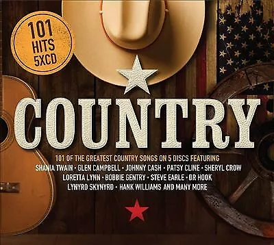 Various Artists : 101 Hits: Country CD Box Set 5 discs (2018) Quality guaranteed
