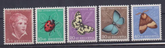 Schweiz: Nr. 575-579 ** postfrisch / Pro Juventute 1952
