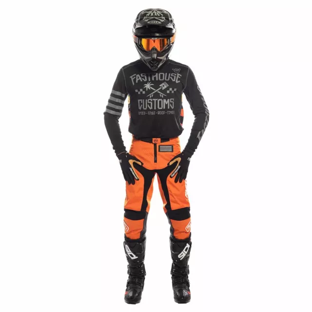 NEW 2020 FASTHOUSE YOUTH HAWK L1 MOTOCROSS JUNIOR Mx  BMX ATV JERSEY BLACK MULTI 3