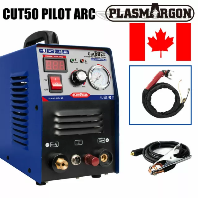 50A Plasma Cutter Pilot Arc CNC Compatible Non-Touch 3/4-Inch CUT + P80 torch