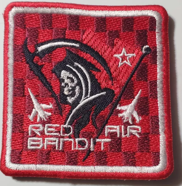 USAF 493rd TACTICAL FIGHTER SQUADRON  GRIM REAPERS RED AIR BANDIT H&L 3" Patch