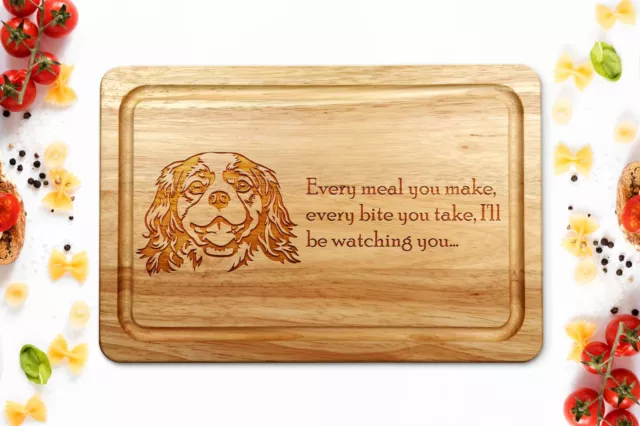 Cavalier | King Charles | Spaniel | Chopping Board | Dog Breed | Puppy | Gift