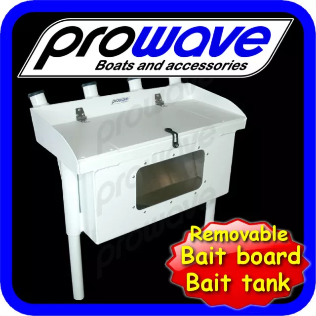 Bait board Bait tank removable with window - White