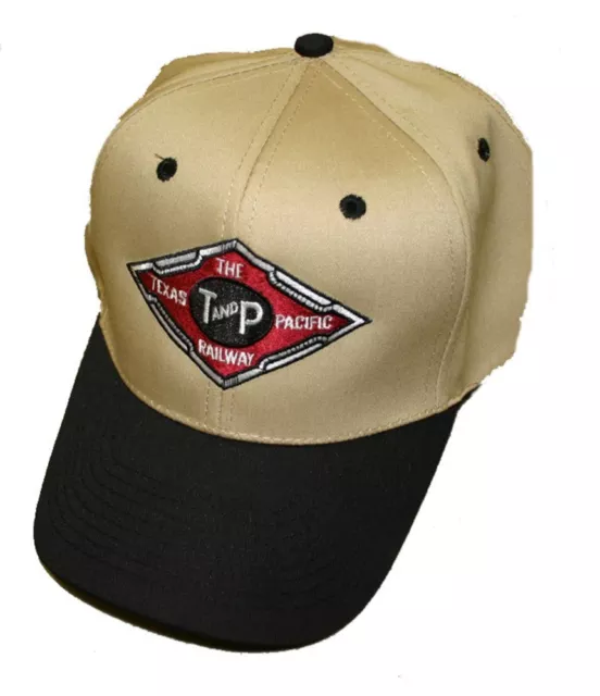 Texas & Pacific Railway Embroidered Twill adjustable tan Logo Hat [hat69]