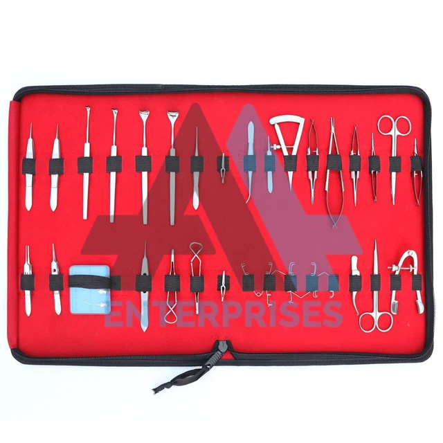 GERMAN 32 PCS Ophthalmic Cataract Eye Micro Surgery Surgical ...