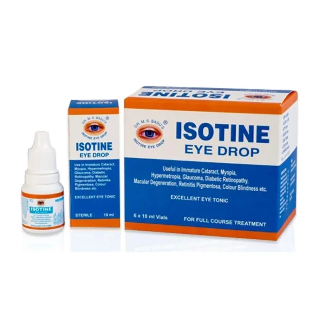3 x Isotin-Augentropfen, rein pflanzliche und 100 % echte Augentropfen - 10 ml