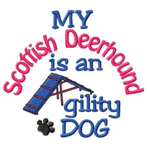 My Scottish Deerhound is An Agility Dog Short-Sleeved Tee - DC1830L
