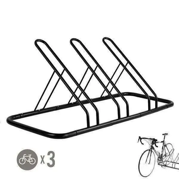 1 - 3 Bike Floor Parking Rack Storage Stand Bicycle