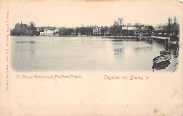 CPA-Enghien-les-Bains le lac le casino et le pavilion chinese (126458)