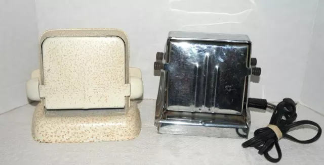 2 Vintage/Antique 2-Slice TOASTERS Heatmaster & Lady Dover