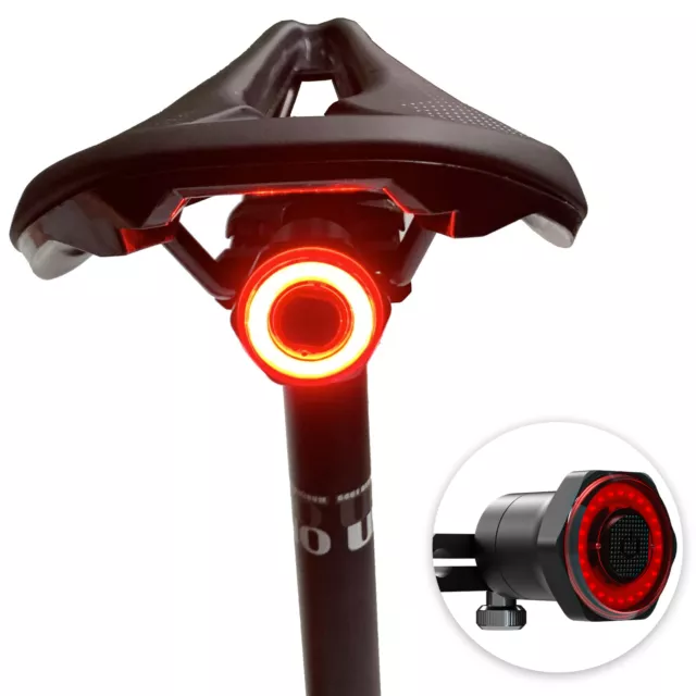 Smart Bike Rücklicht Rückbremslicht Wasserdichte USB Wiederaufladbare V1G0