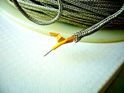 25 feet Vintage Style Braided Shielded push back wire 24 AWG. SOLID CORE !!! 2