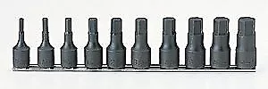 Ko-Ken 1/2 12.7mm SQ. Hex Bit Socket Full-Length 60mm 10 Pcs RS4012M/10-L60