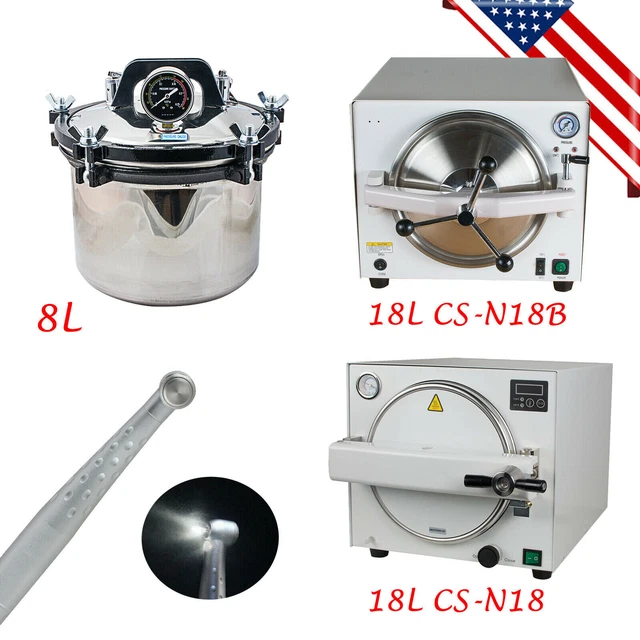 DENTAL AUTOCLAVE STEAM Sterilizer Medical Sterilization Lab Equipment 8