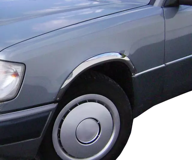 Mercedes E Klasse W124 Radlauf Zierleisten CHROM Vorne Hinten 4 St satz Bj 89-97