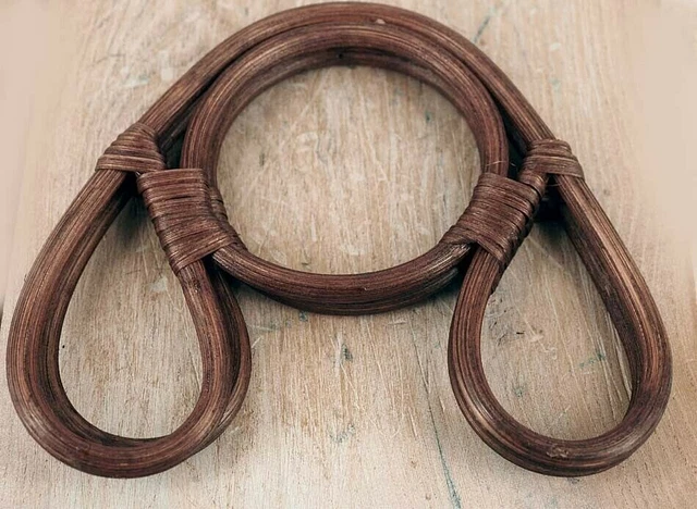 Brown bag Handles, Light weight summer handbag, Double hole BH35