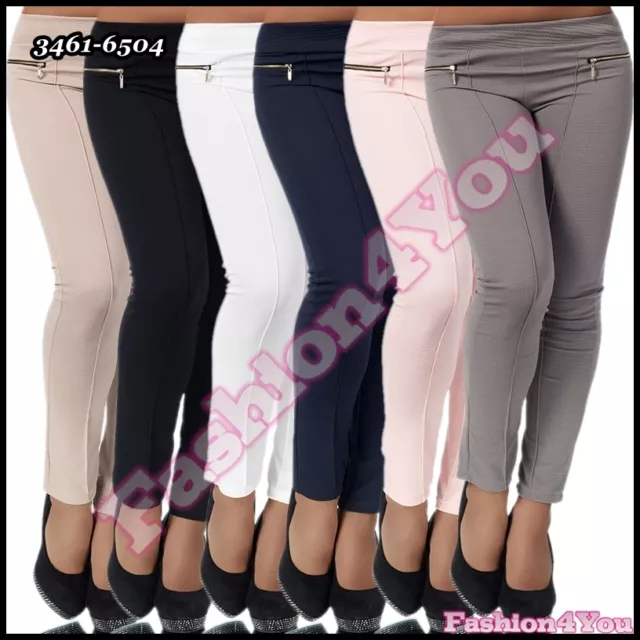 SEXY LADIES TROUSERS Women's Leggings Skinny Office Pants Size 8