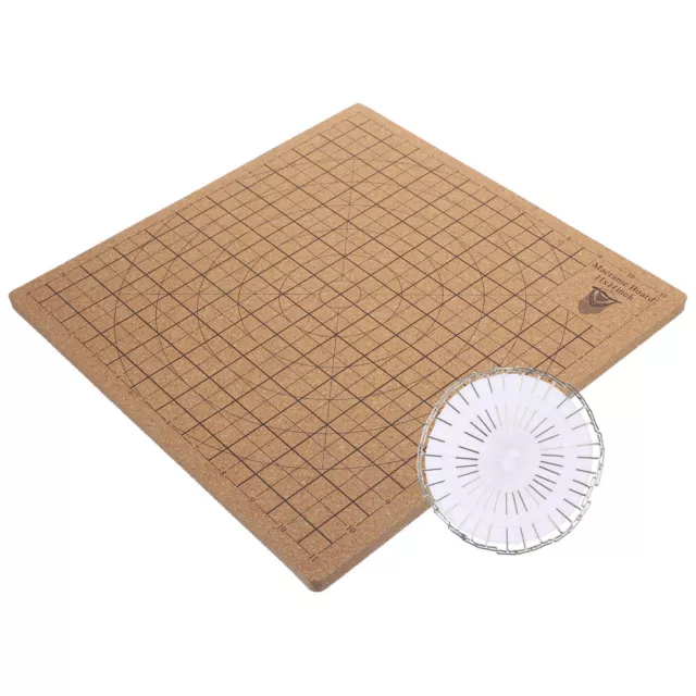 1 juego de tablero de macramé cuadrícula tablero de macramé tablero de corcho y T para tejer